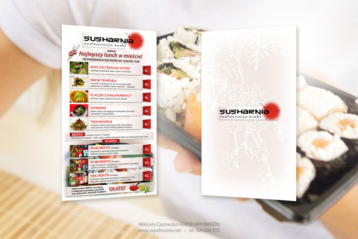 sushi, menu, susharnia, Bydgoszcz